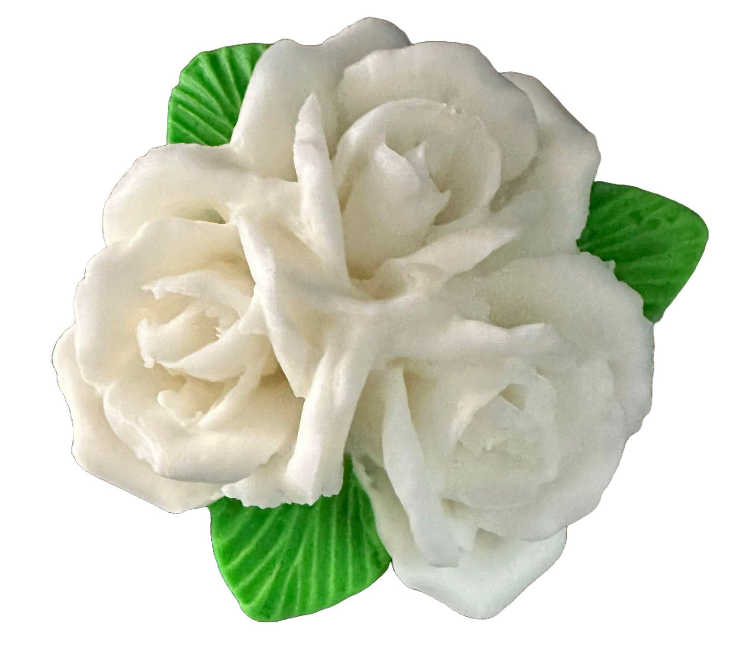 Ätsockerdekoration, Bukett vita rosor Dekorationer från Sugar Paste Nati Shop
