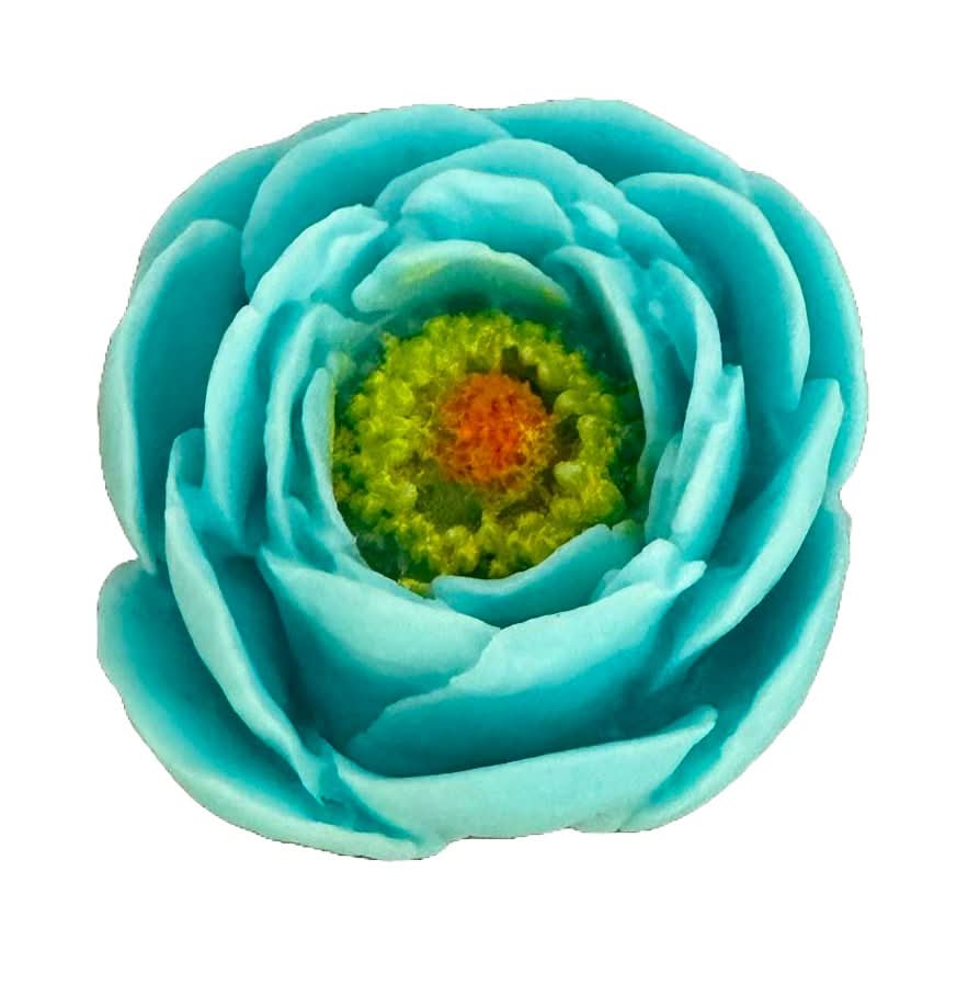 Ätsockerdekoration, Blue Peony Sugar Paste Decorations Nati Shop