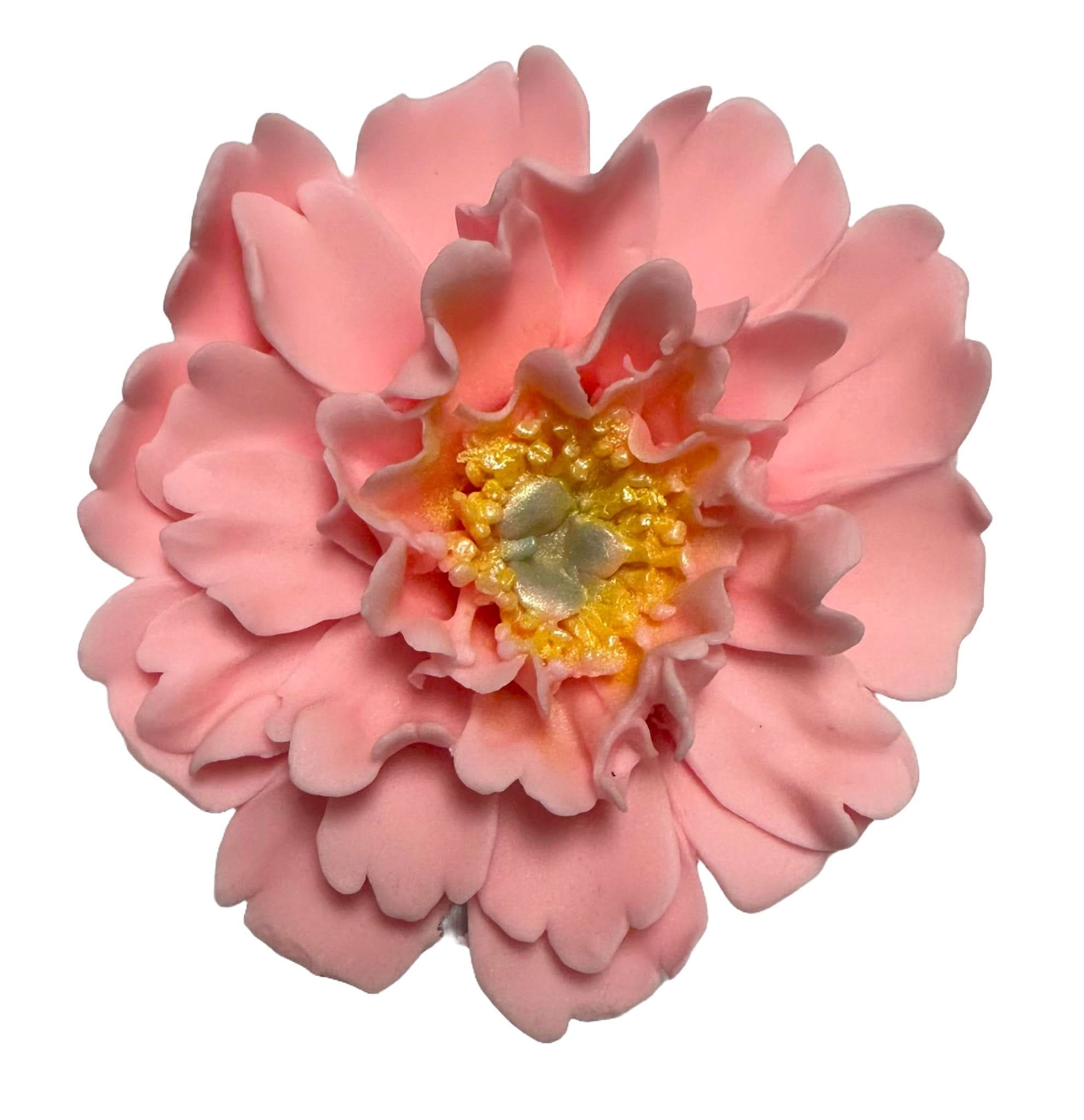 Ätsockerdekoration, Pink Peony Sugar Paste Decorations Nati Shop