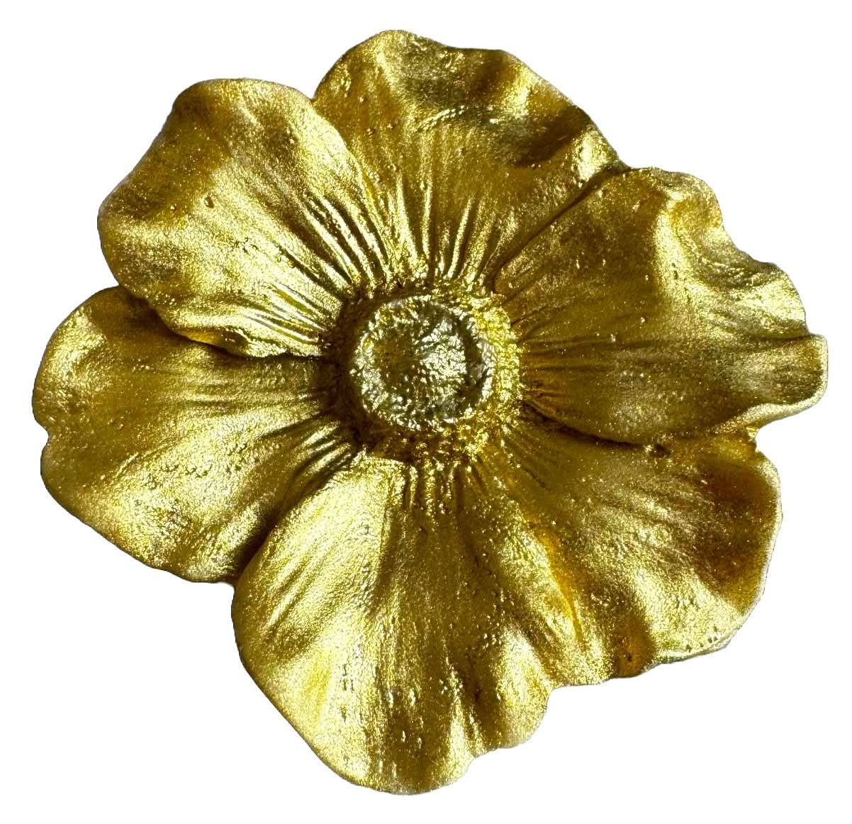 Ätsockerdekoration, Golden Camellia Decorations från Sugar Paste Nati Shop