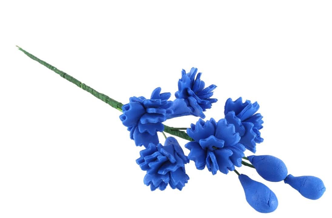 Ätsockerdekoration, Blå blomkvist Nati Shop