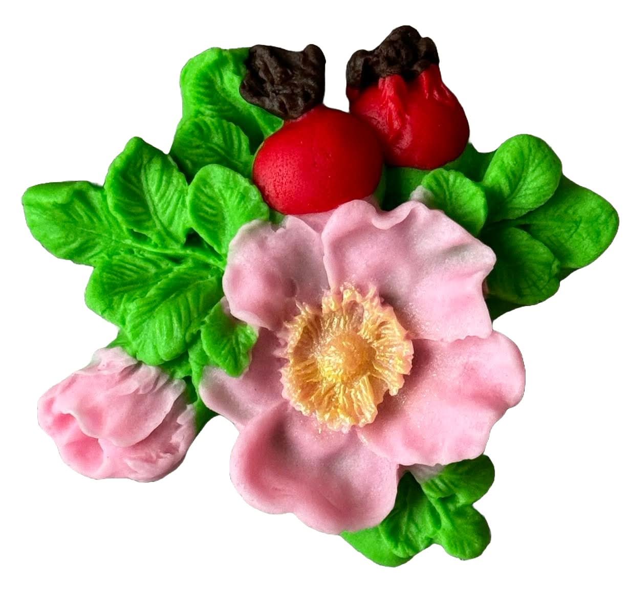 Ätsockerdekoration, Poppy branch Dekorationer från Sugar Paste Nati Shop