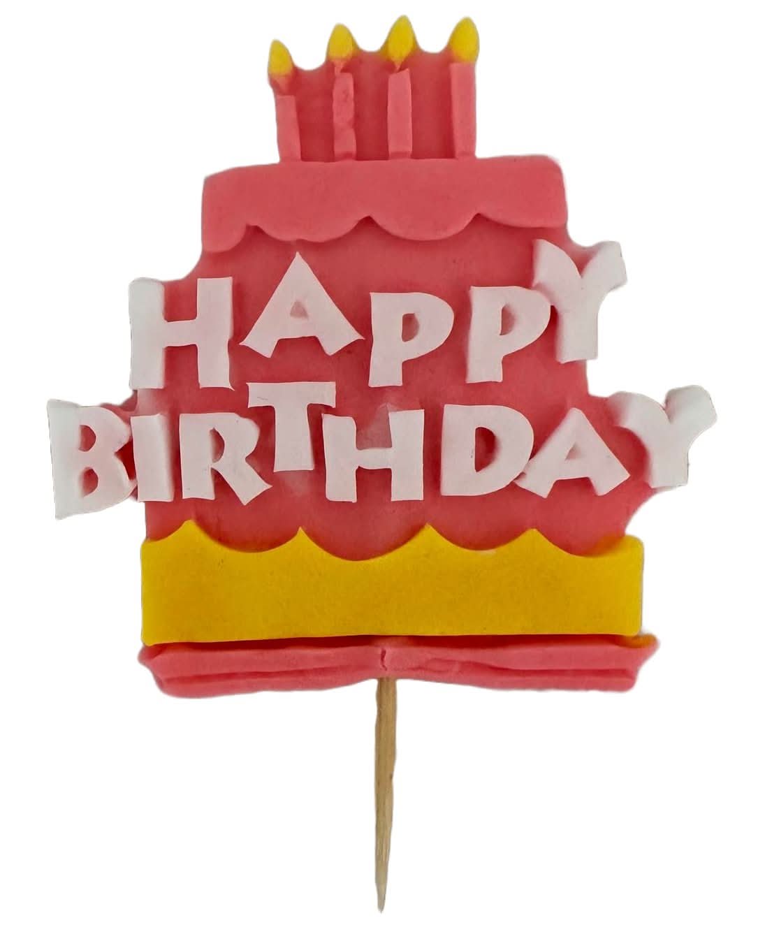 Ätsockerdekoration, Grattis på födelsedagen Sugar Paste Decorations Nati Shop