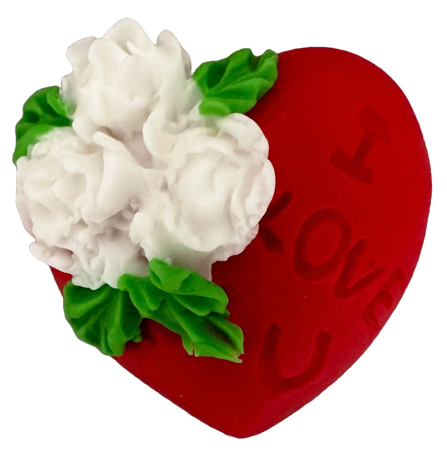 Ätsockerdekoration, Hjärta "I love you" Dekorationer från Sugar Paste Nati Shop