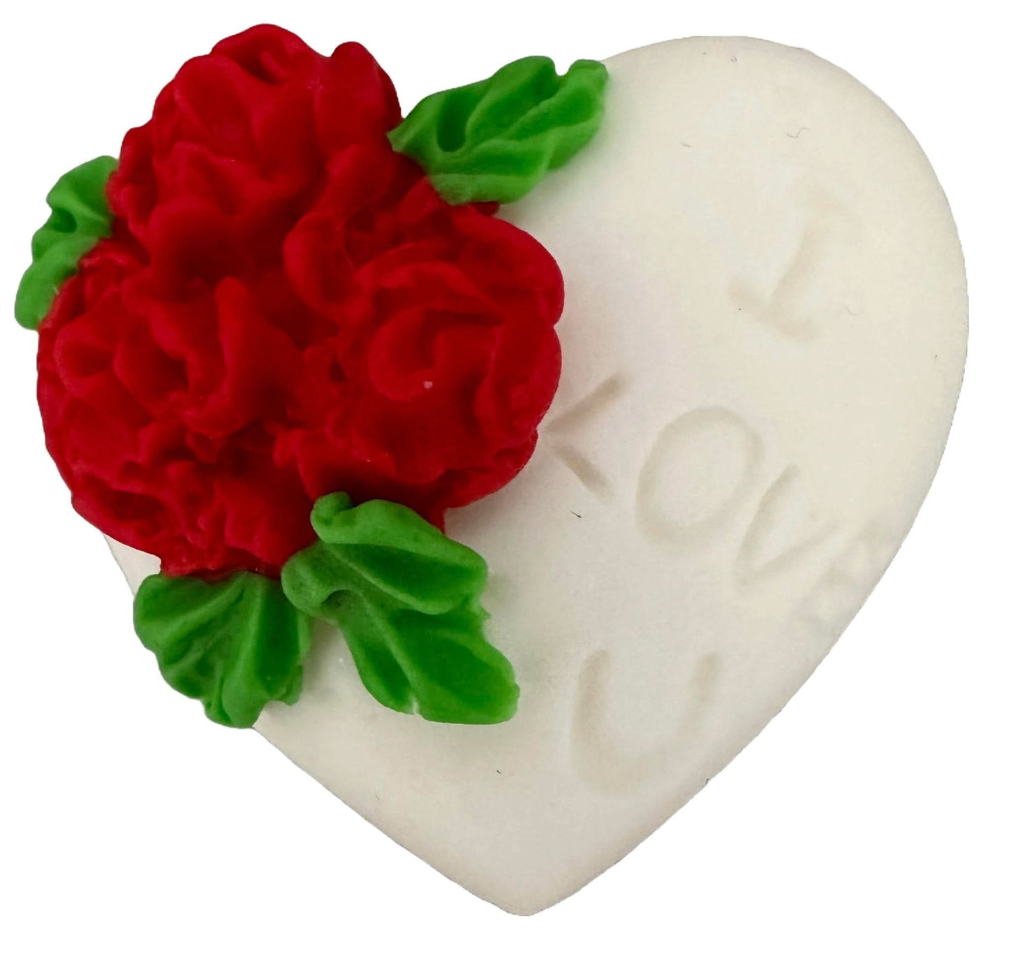 Ätsockerdekoration, Hjärta "I love you" Dekorationer från Sugar Paste Nati Shop