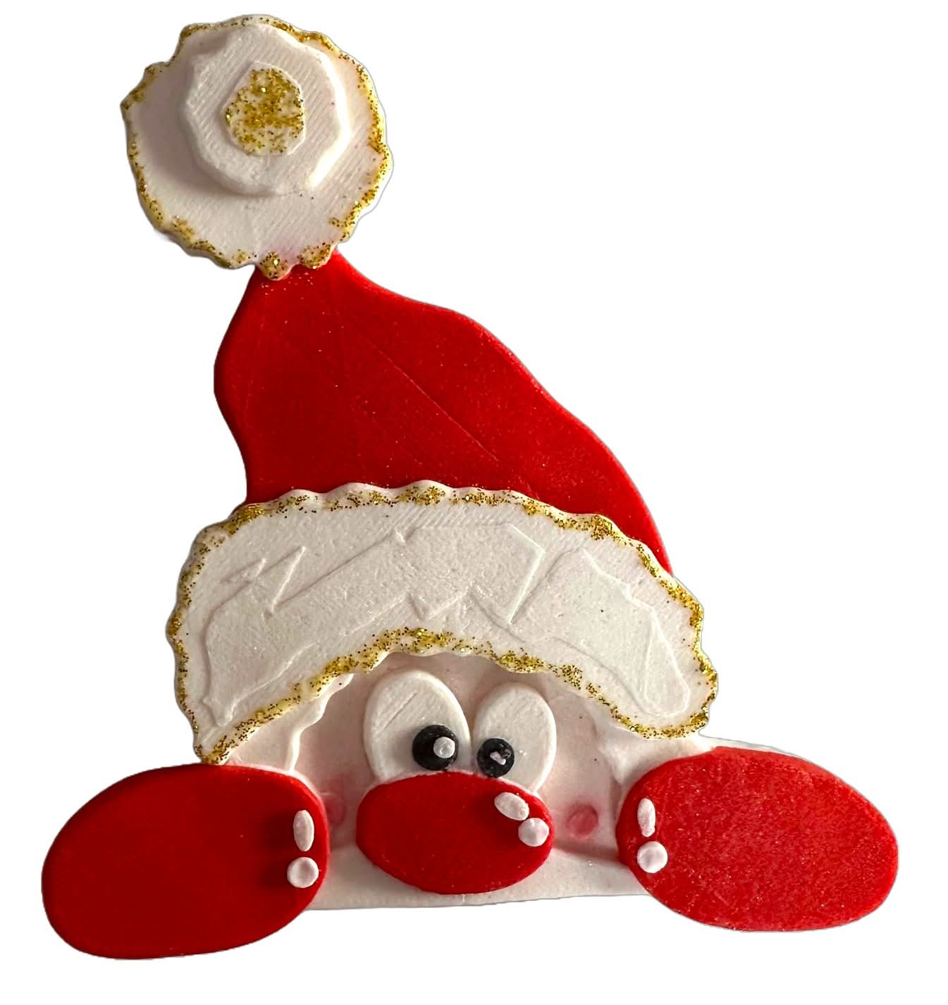 Ätsockerdekoration, jultomtedekorationer från Sugar Paste Nati Shop