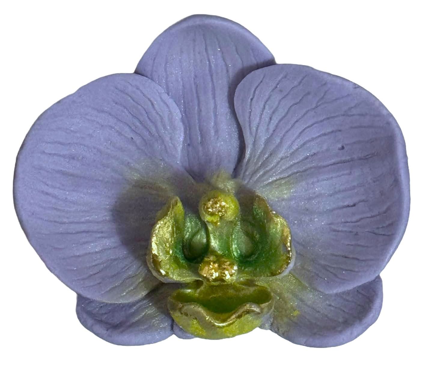 Ätsockerdekoration, Purple Orchid Sugar Paste Decorations Nati Shop