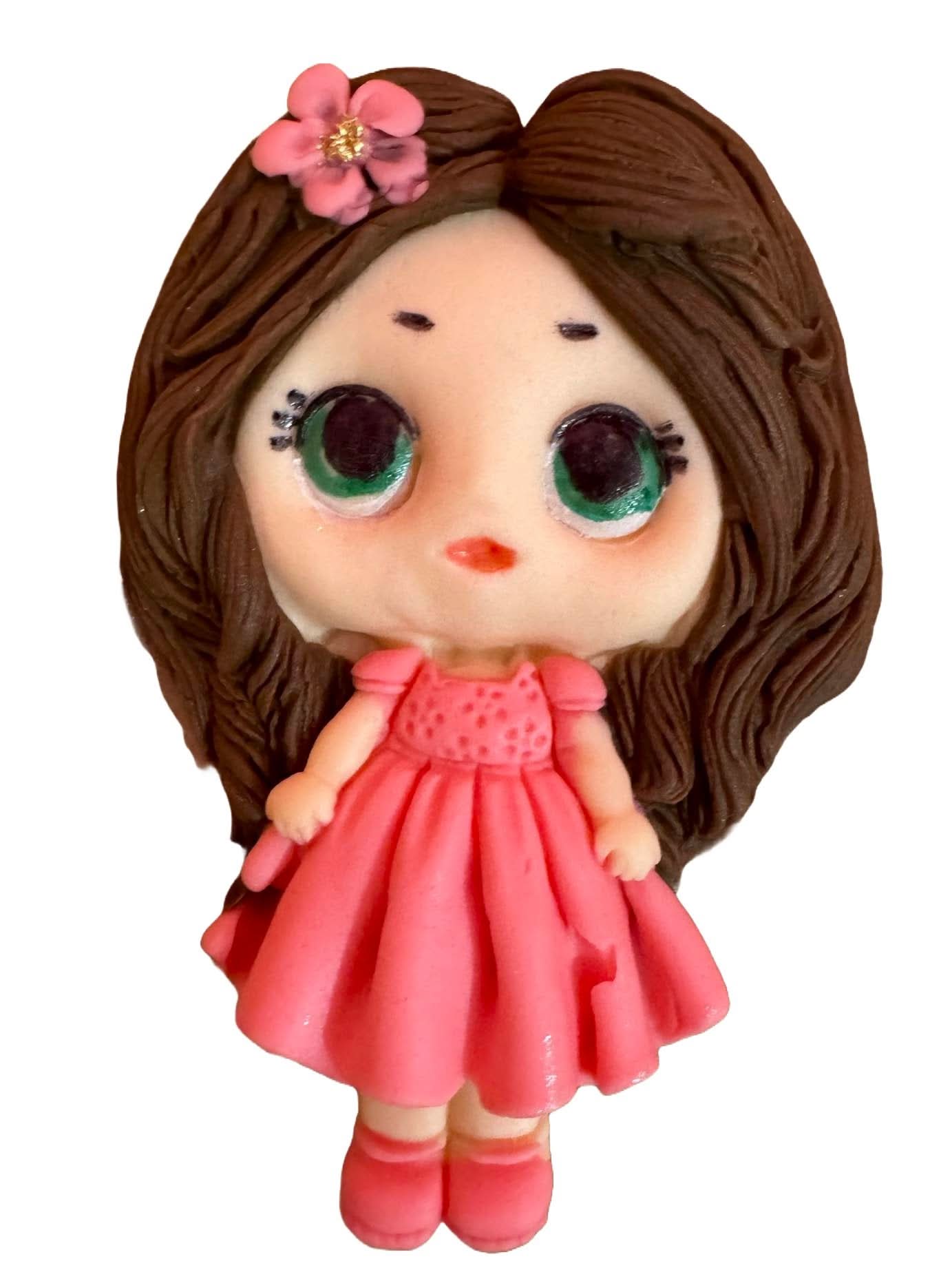 Ätsockerdekoration, Pretty Girl Sugar Paste Decorations Nati Shop