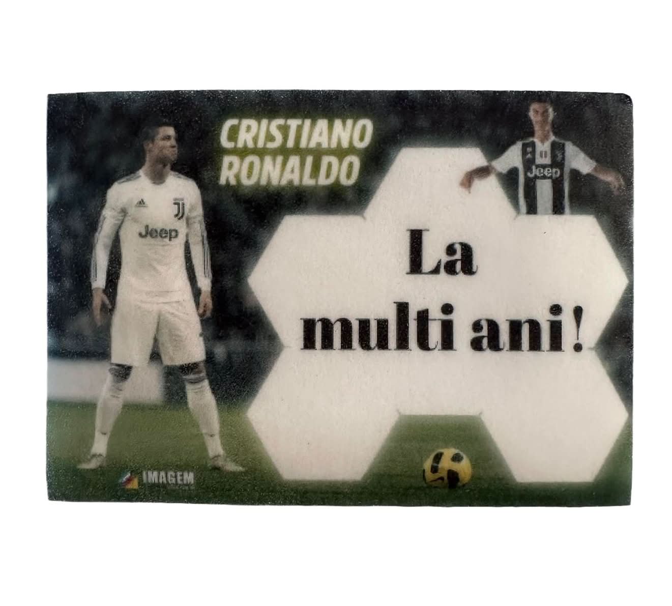 Ätsockerdekoration, Ronaldo - "Grattis på födelsedagen!" Nati butik