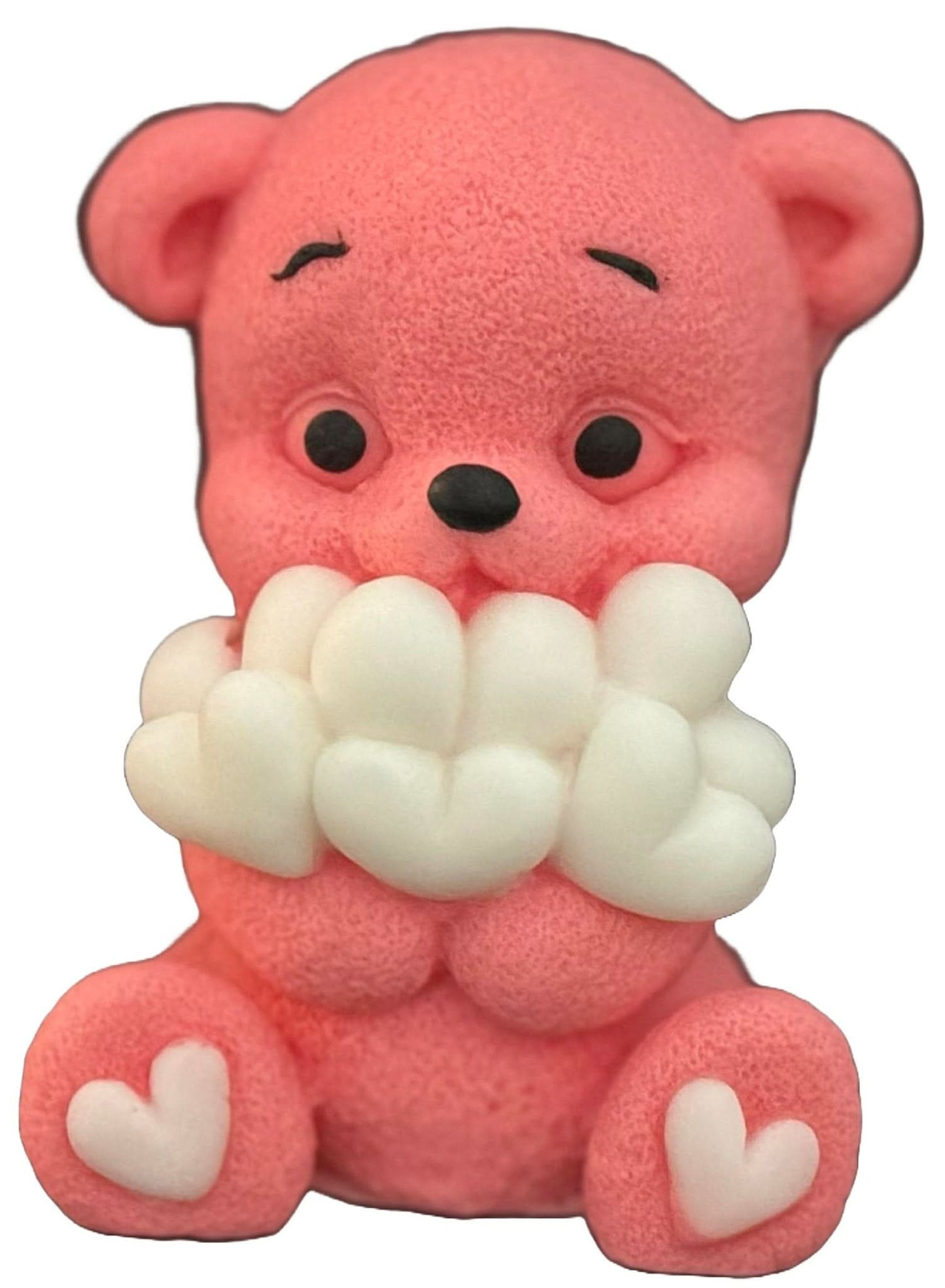Ätsockerdekoration, Björn med hjärtan Sugar Paste Decorations Nati Shop