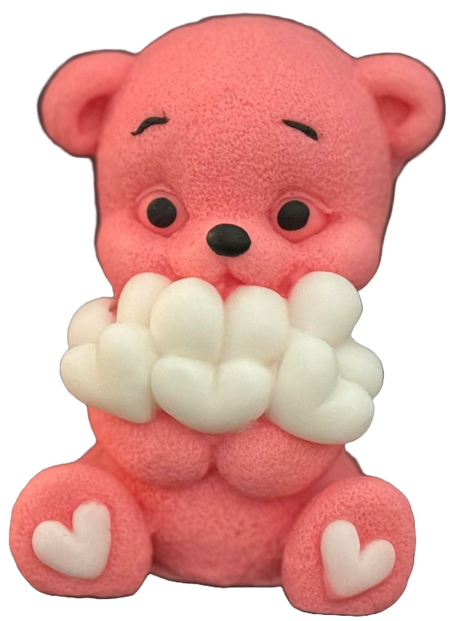 Ätsockerdekoration, Björn med hjärtan Sugar Paste Decorations Nati Shop