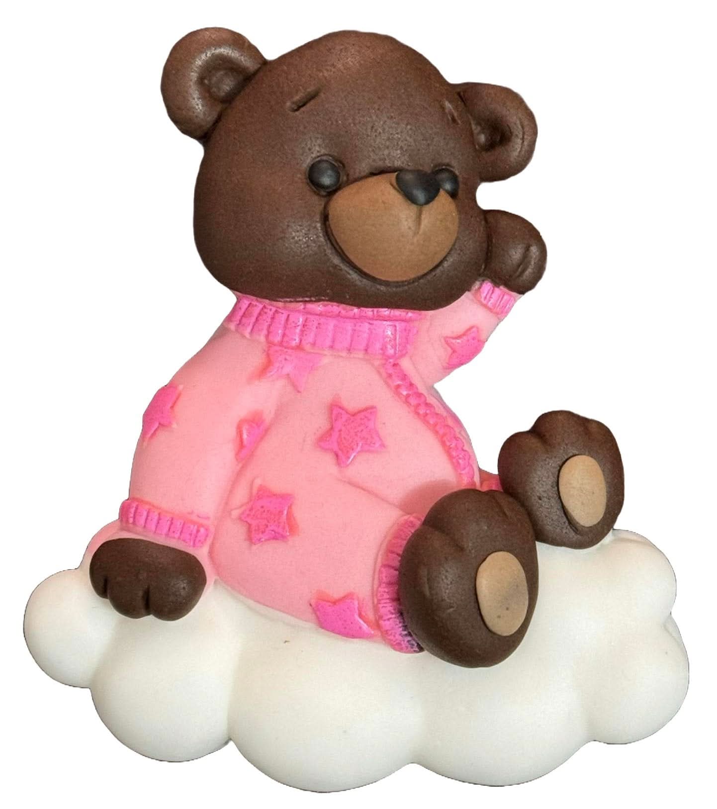 Ätsockerdekoration, Bear on the cloud Dekorationer från Sugar Paste Nati Shop