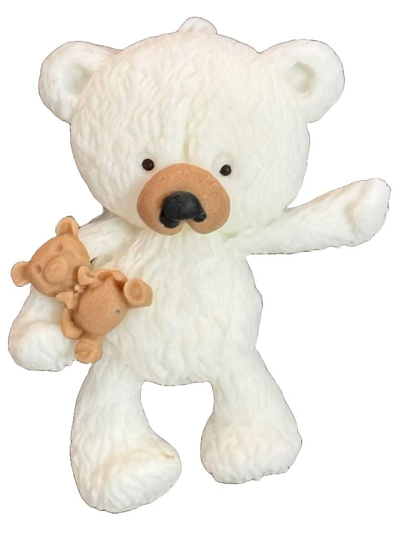 Ätsockerdekoration, Nalle med leksaksdekorationer från Sugar Paste Nati Shop