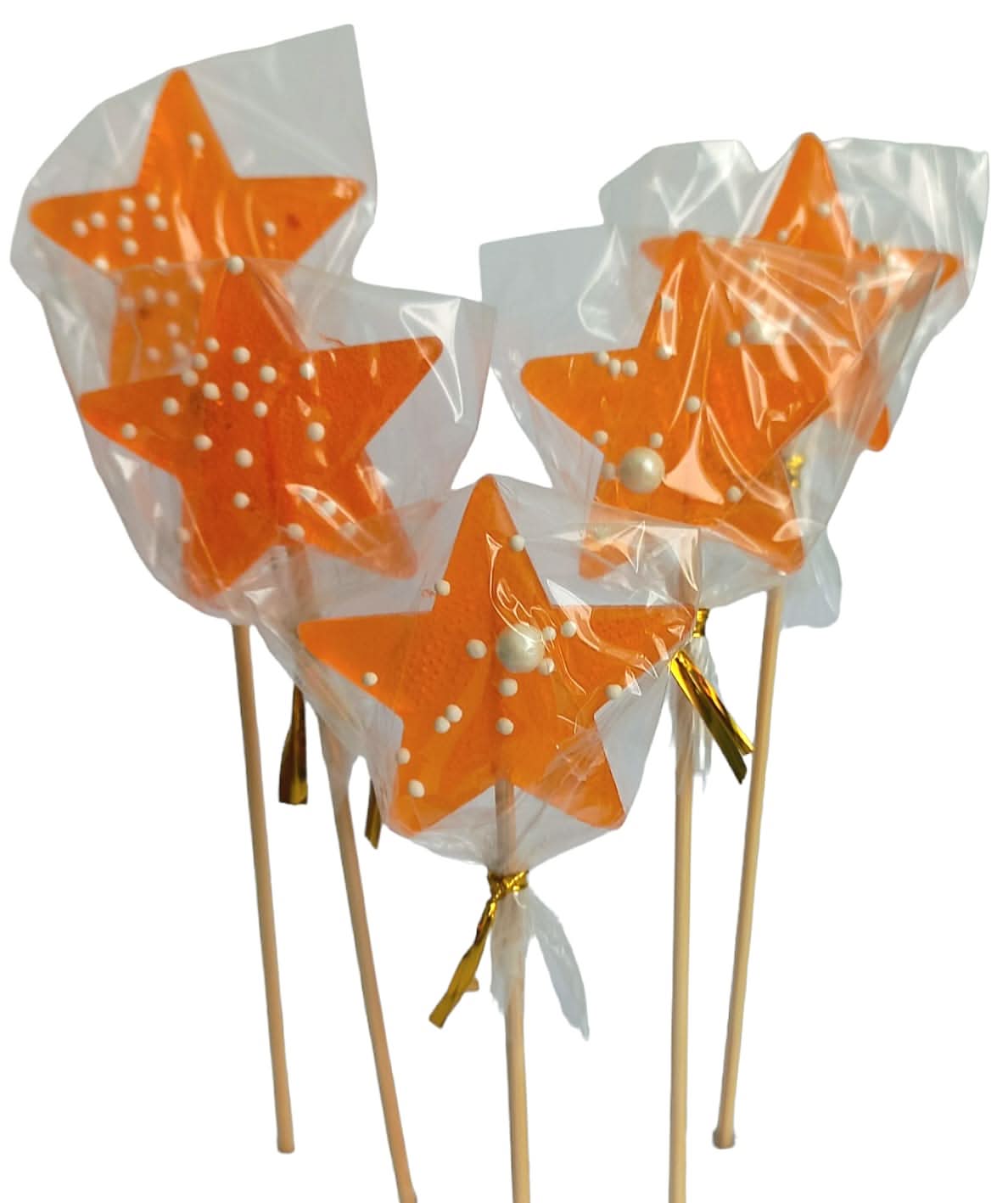 Ätsockerdekoration, isomalt, apelsin, 1 st Dekorationer från Sugar Paste Nati Shop