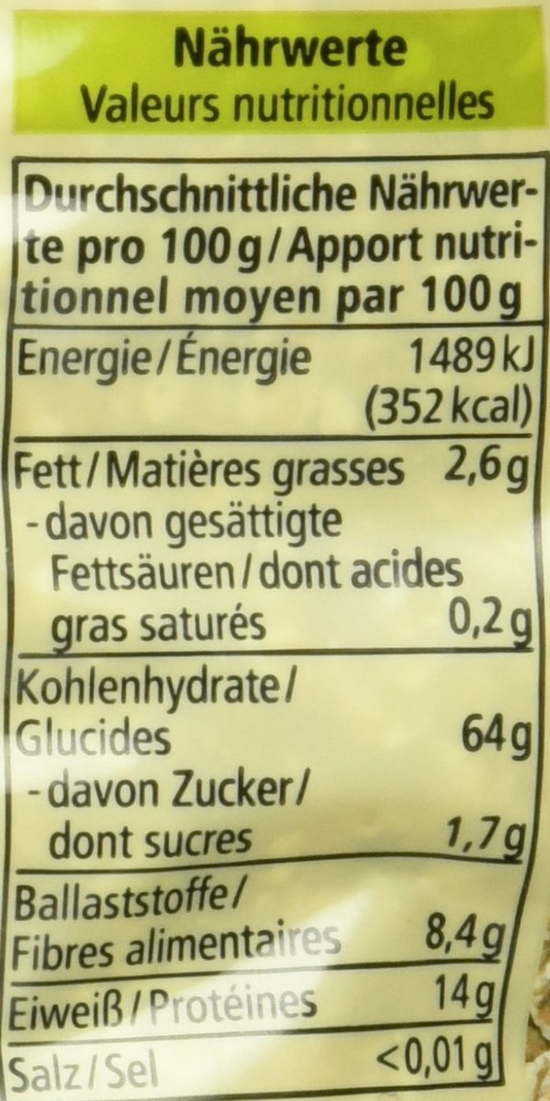 Ekologiska dinkelflingor, fina flingor, 500g