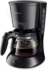 PHILIPS Café Gaia Filter Espressomaskin - Termokanna i rostfritt stål, Anti-droppsystem, Intensiv arom, Auto-Off, 1300ml, Svart (HD7546/20)