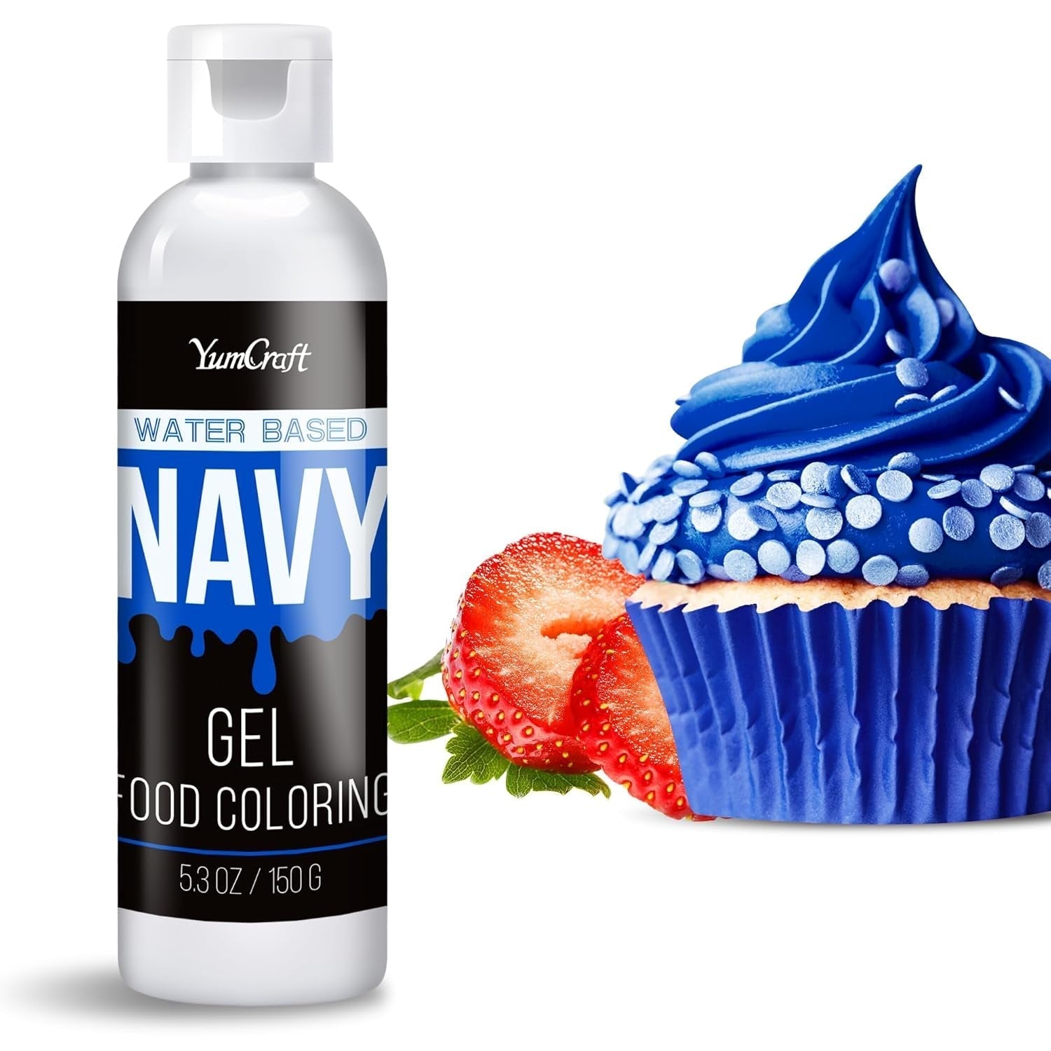 Gel matfärg - Högkoncentrerad gel matfärg för kakor, bakning, påskägg, drycker - Sockerfri matfärg för fondant, glasyr, slem, tårtdekorering (Red Velvet, 150G)