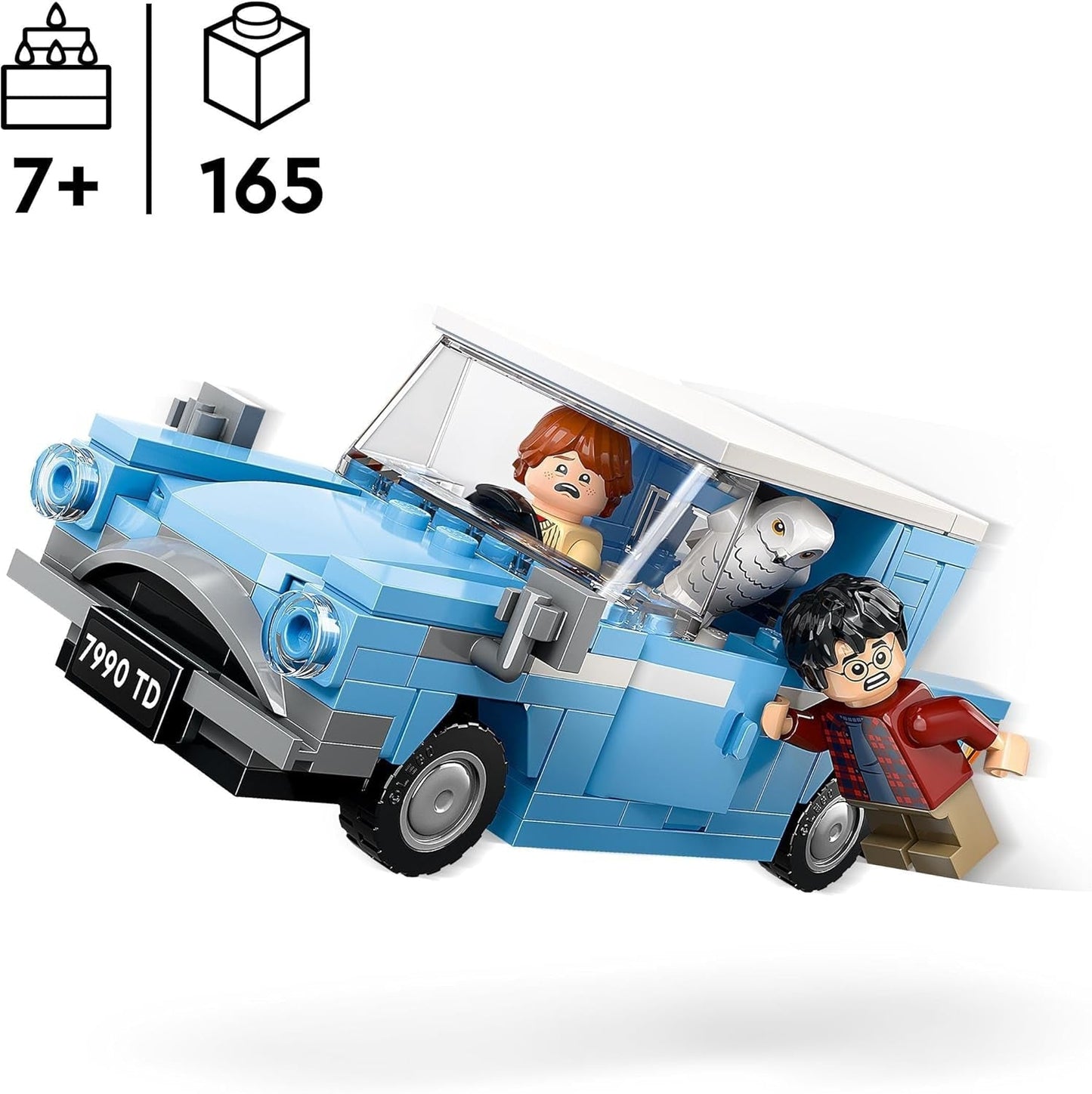LEGO Harry Potter Flying Ford England Byggleksaksbil för barn Present för pojkar, flickor och alla fans från 7 år Set med 2 minifigurer inklusive Ron Weasley Rollspel 76424 Byggset Besuche den LEGO-Store