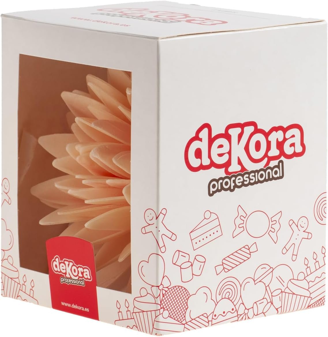 dekora - 12,5 cm jätteblomma - höstdahlia - glutenfri, laktosfri, vegansk - tårtdekorationer för bröllop, födelsedagar och efterrätter - lätt att använda Naty Shop Sugarpaste