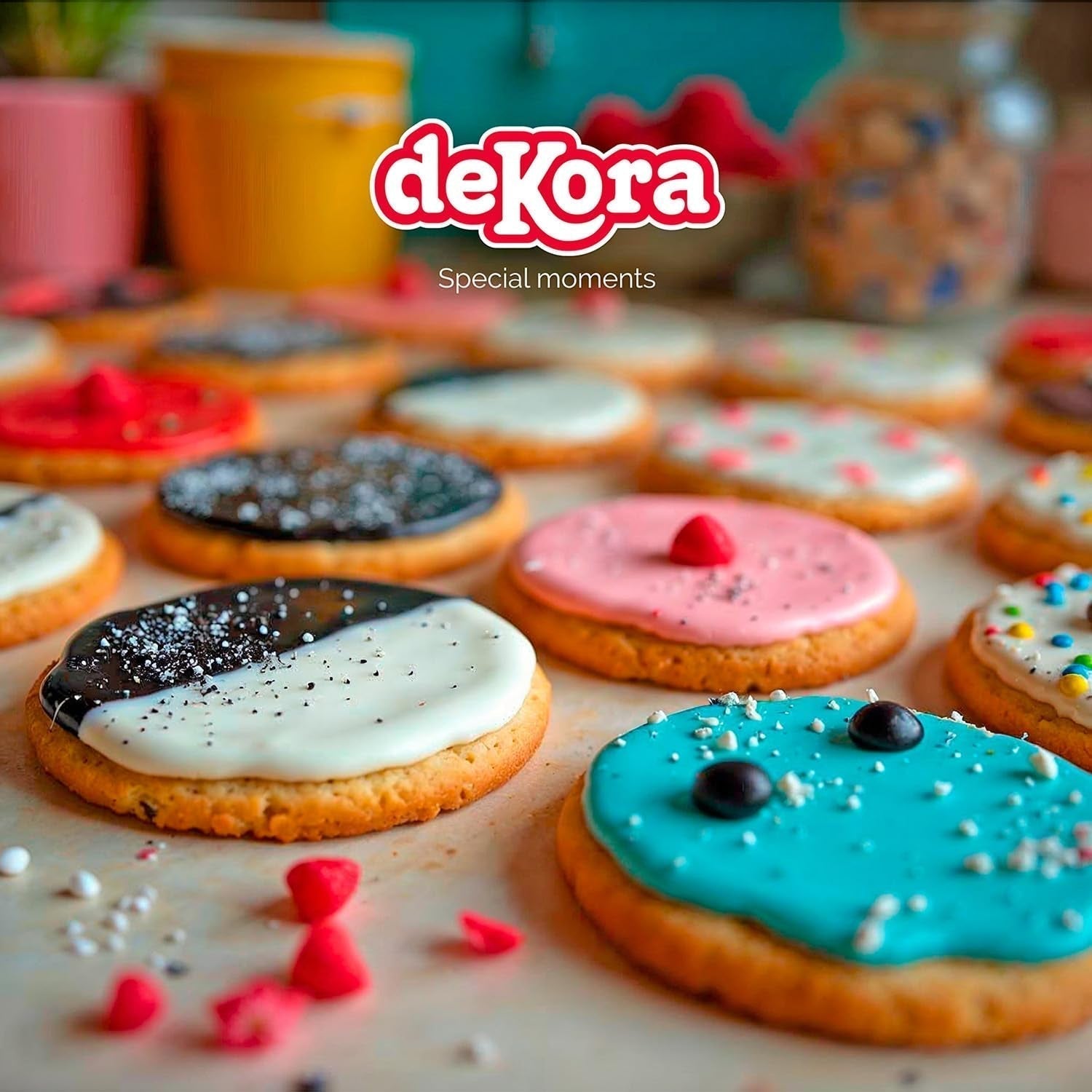 Dekora - Vit sugarpaste fondant 150g - Perfekt för tårtor och bakdekorationer - Gluten- och laktosfri - Vaniljsmak - Mjuk, smidig och lätt att forma för kreativa dekorationer Naty Shop Sugarpaste
