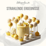 Dekozauber24 couverture droppar, vita, 500 g, med vit choklad och vaniljsmak, Deco Melts chips, mikrovågssäker, för cake pops, kakor, tårtor, tårtor, droppande eller glasyr Naty Shop Sugarpaste