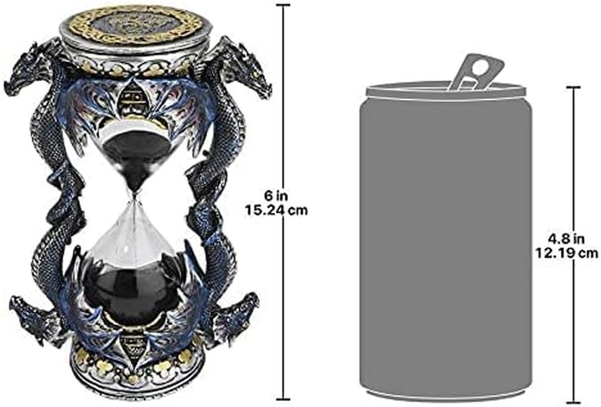 Design Toscano Timglasstaty med gotisk dekoration, polyresin, fullfärg, 15 cm Statyetter och skulpturer Naty Shop
