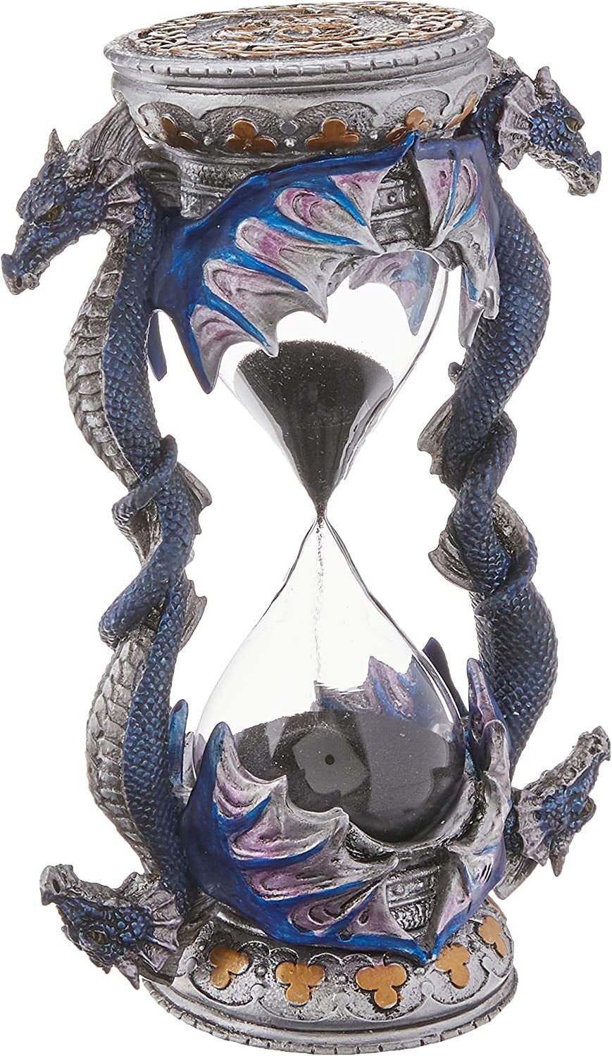 Design Toscano Hourglass staty med gotisk dekoration, polyresin, fullfärg, 15 cm Statyetter och skulpturer Naty Shop Single Hourglass