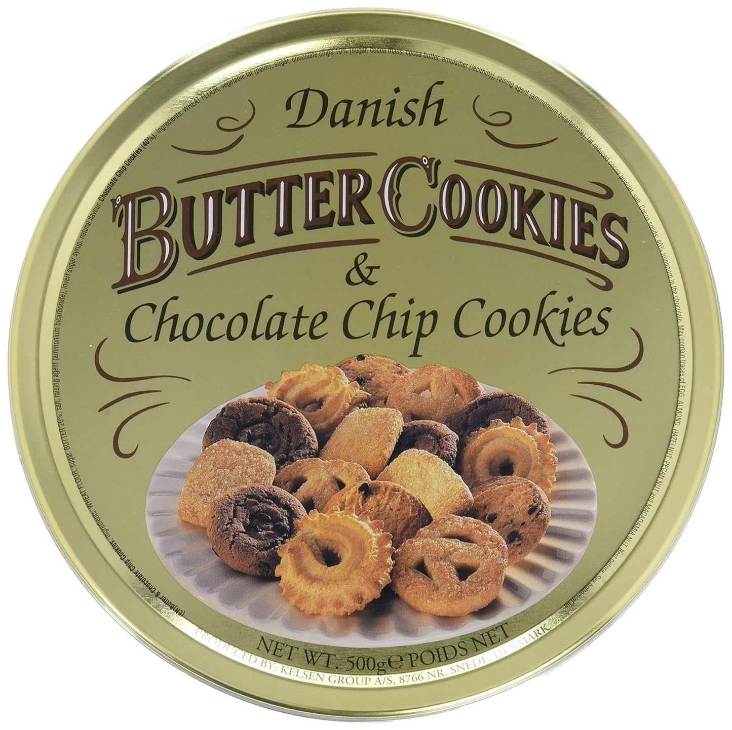 Danska smörkakor och chokladkakor, danska smörkakor, kakmix på burk, 500 g