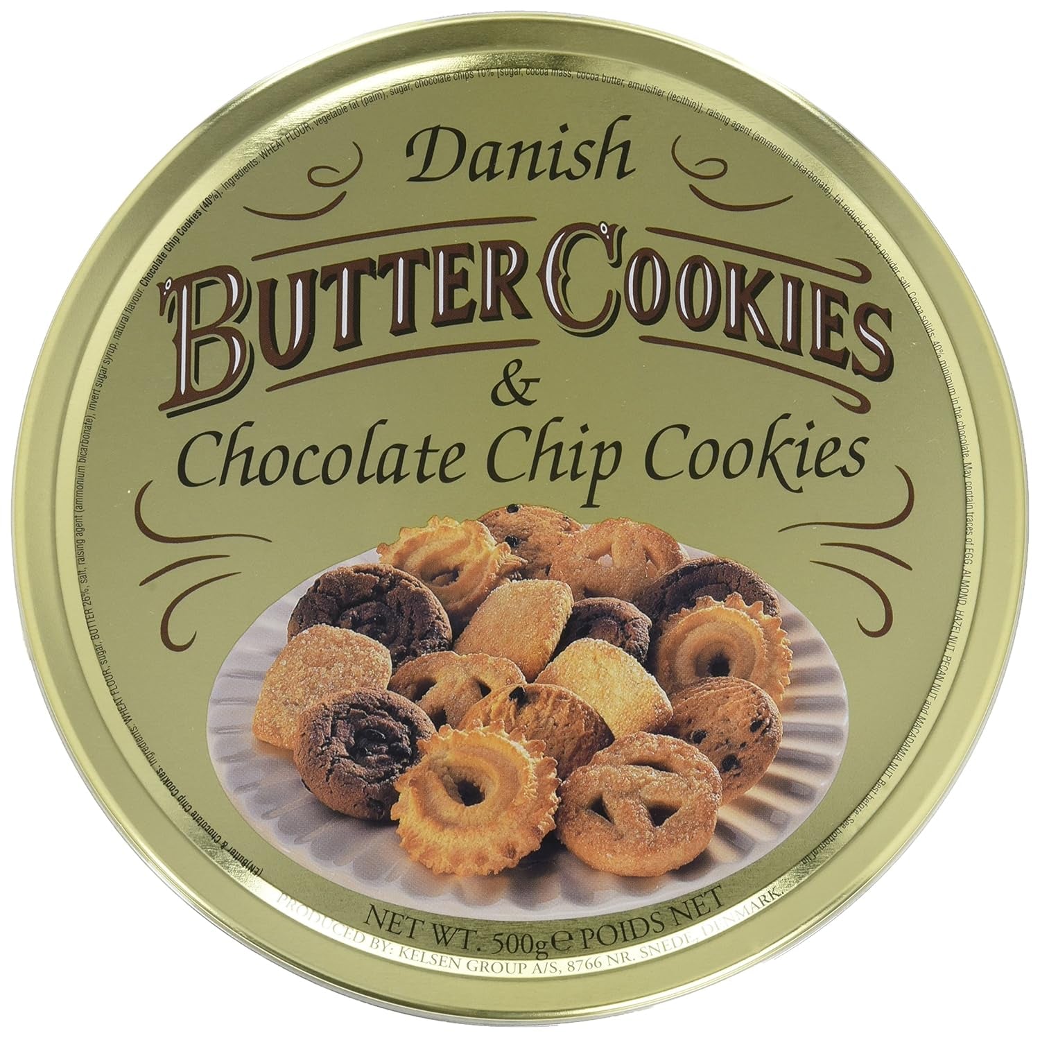 Danska smörkakor och chokladkakor, danska smörkakor, kakmix på burk, 500 g