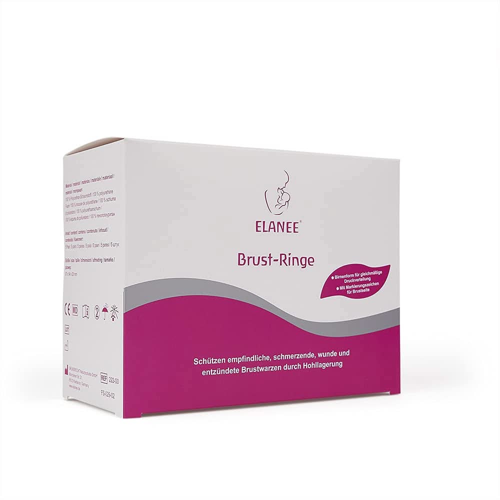 ELANEE Brust-Ringe, Schutz Der Brustwarze Bh-Kontakt Durch Hohllagerung, Ideal Bei Wunden, Entzündeten Brustwarzen Durch Stillen, 10 Stück (222-00) Tillbehör Mat och Amning Bebe Naty Shop
