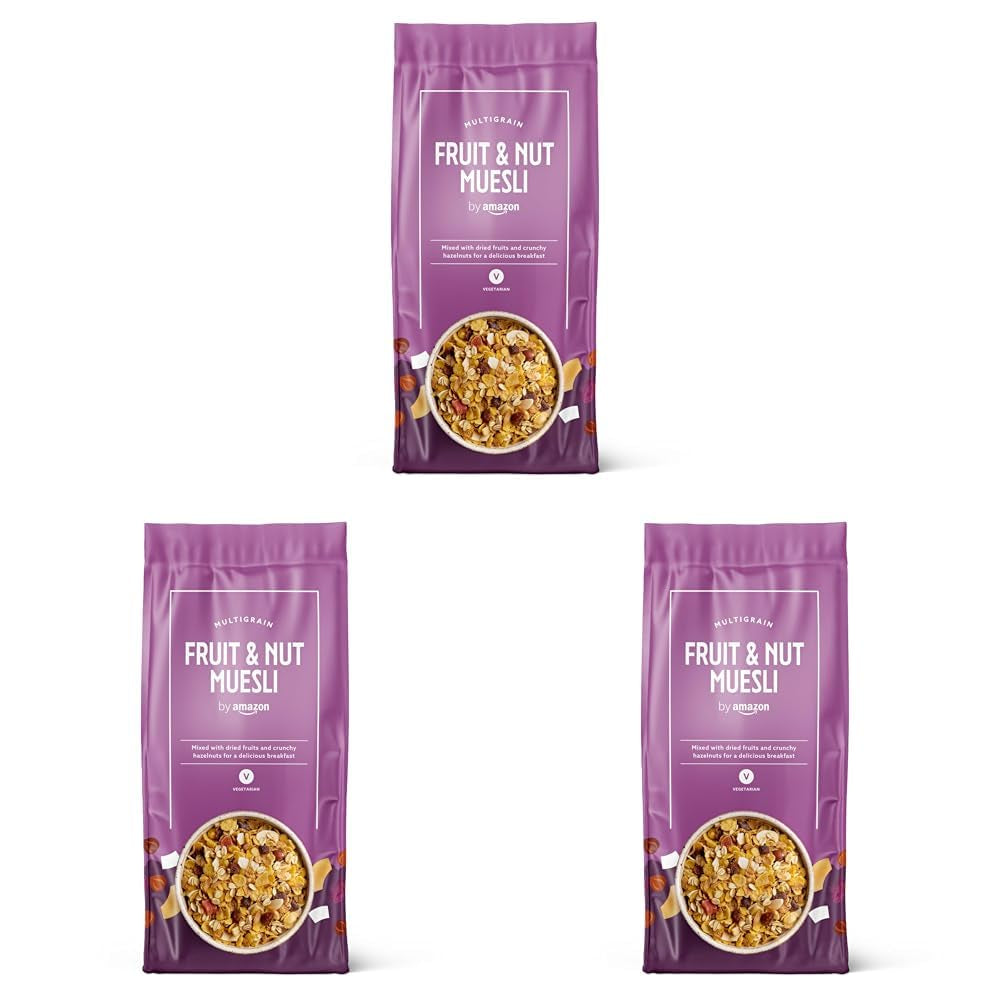 Müsli med frukt och nötter från Amazon, 750g