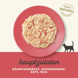 Applaws Premium naturligt våtfoder för katter, kyckling med anka i soppa, konserverad 70 g (24x70 g)