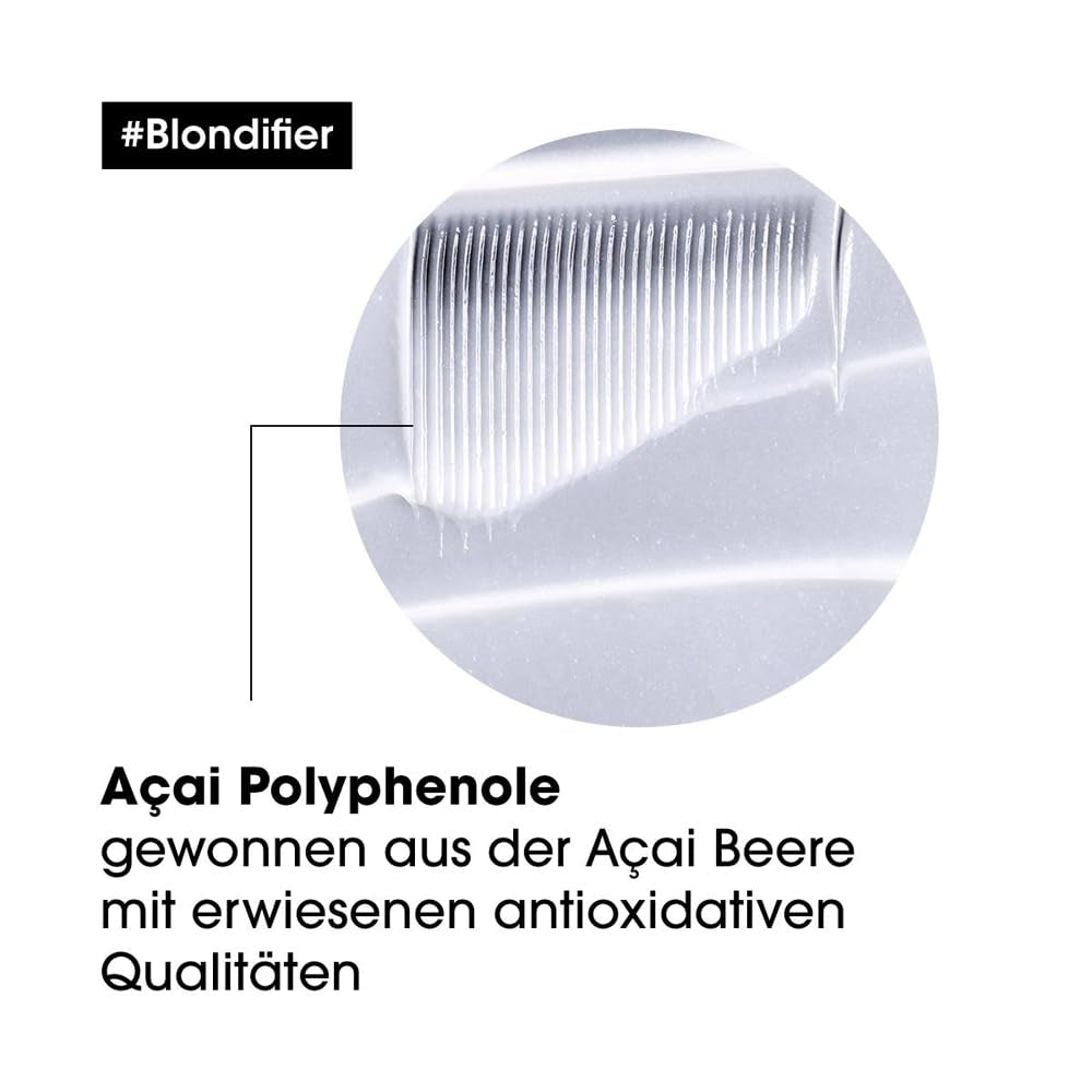 L'Oréal Professionnel | Närande mask för blont och blekt hår, Açai fruktextrakt, Serie Expert, blond mask Naty Shop hårmask