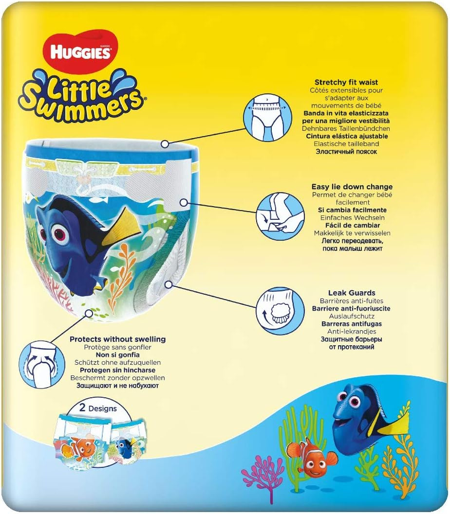Huggies Little Swimmers Engångssimblöjor Storlek 2-3 - 36 Trosa Totalt