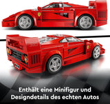 LEGO Speed Champions Ferrari F40 Supersportbil, lekset med byggbar leksaksbil och minifigurförare, samling byggset för barn, present till pojkar och flickor 76934 Byggset Besuche den LEGO-Store