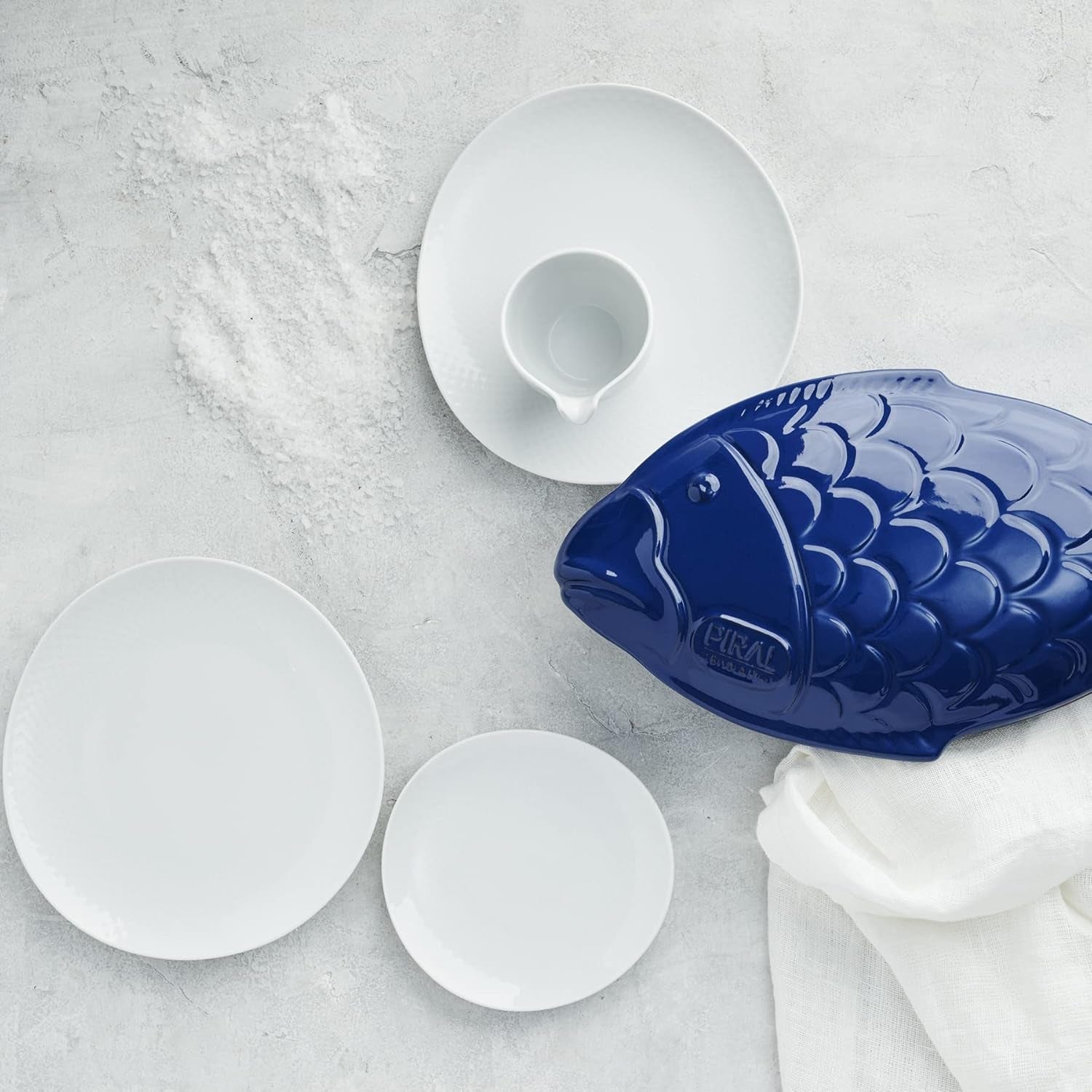 Rosenthal Junto White servisset, porslin, vitt, platta tallrikar, mattallrikar Ø 22 cm, mattallrikar Ø 21,5 cm och spannmålsskålar Ø 14 cm, 0,62 l, tål diskmaskin och mikrovågsugn, set för 4
