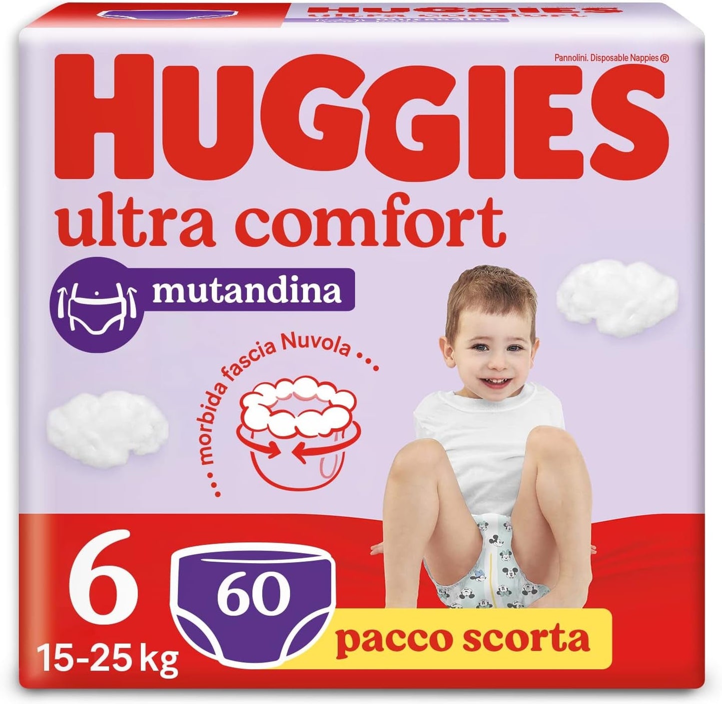 Huggies Ultra Comfort blöjor, storlek 3 (4-9 kg), Disney design, 168 st