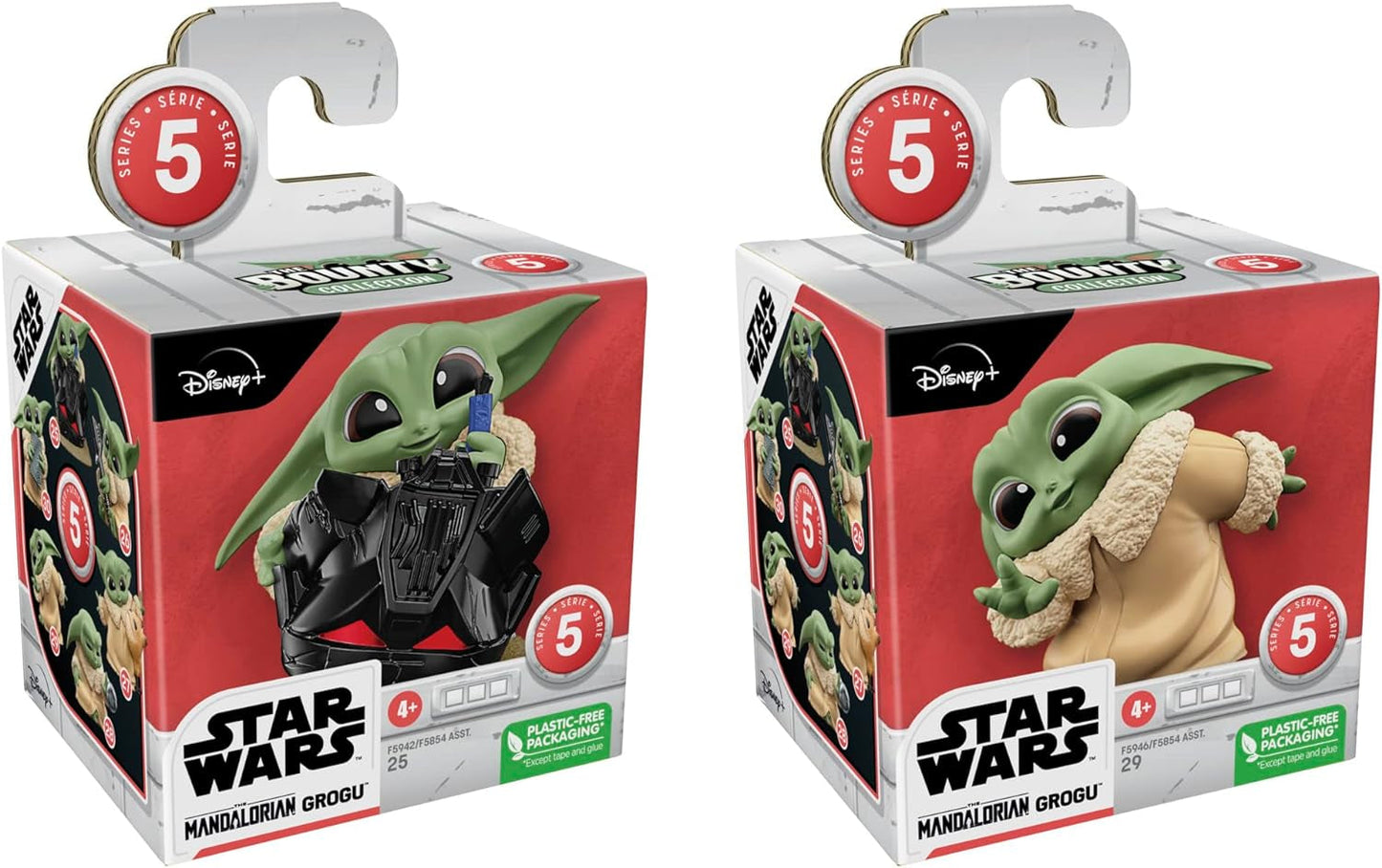 Star Wars Hasbro the Bounty Collection Series 5, Grogu Figures 2-pack, Hjälmspel, Peek-a-Boo-spel, 4+ år gammal leksak, 5,5 cm, Multi, F5941 Actionfigurer Naty Shop