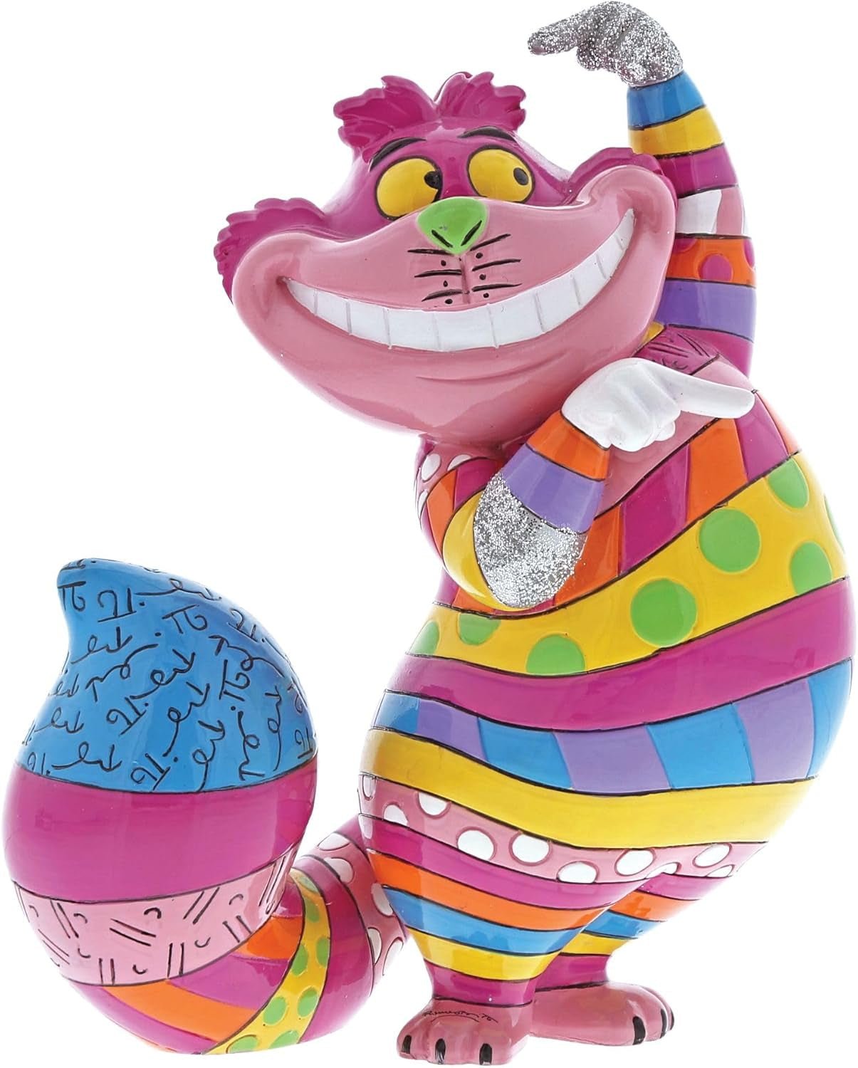 Disney Britto Collection Cheshire Cat Figurine, färgade figurer och skulpturer Naty Shop Standardtitel