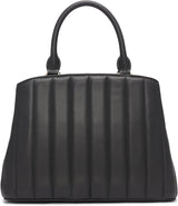 DKNY Chain Lexington Park Medium Logo Chain Satchel, Svart / Guld, One Size Naty Shop-väskor för kvinnor