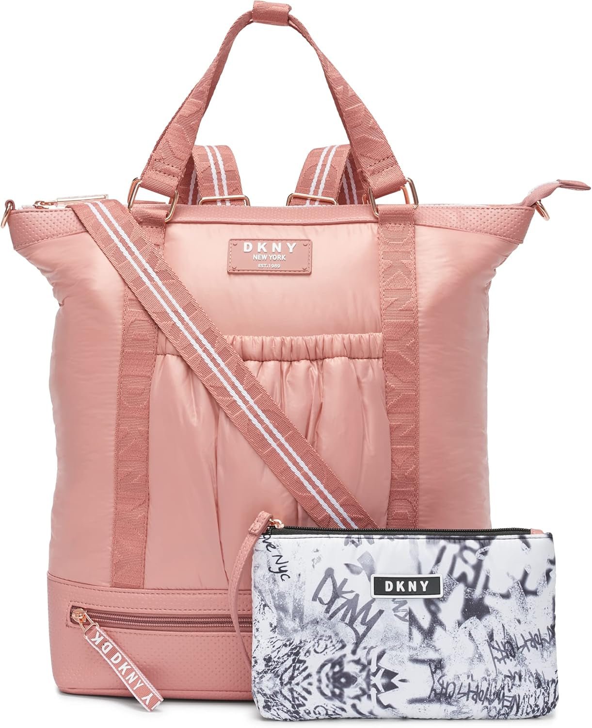 DKNY Do640ug1-ros-one Gr Boarding Bag för kvinnor, Primrose, One Size Väskor Dam Naty Shop Standardtitel
