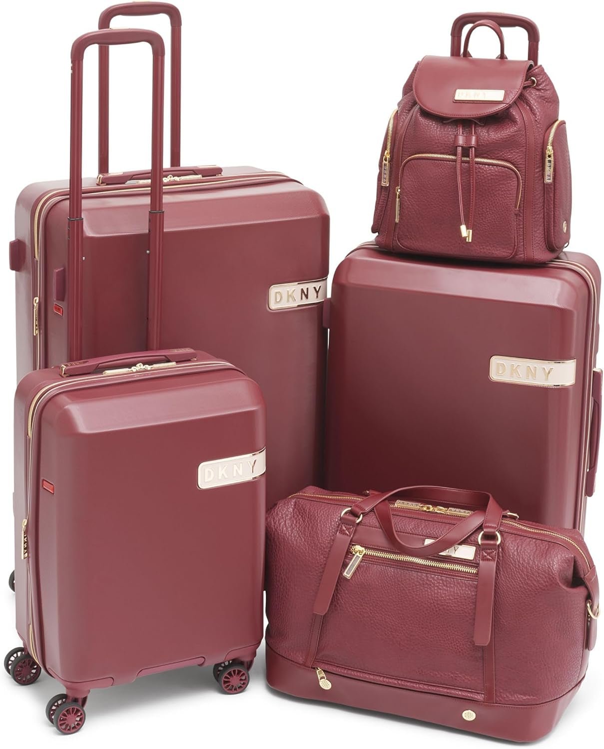 DKNY Duffel Softside Weekender Bagage, Rödvin, Vin, Duffel Softside Weekender Luggage Bagage och reseutrustning Naty Shop