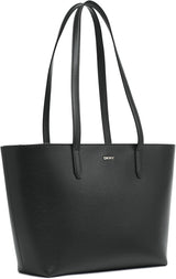 DKNY Dam Bryant Medium Leather Tote Bag Tote Bag, Svart / Guld Damväskor Naty Shop