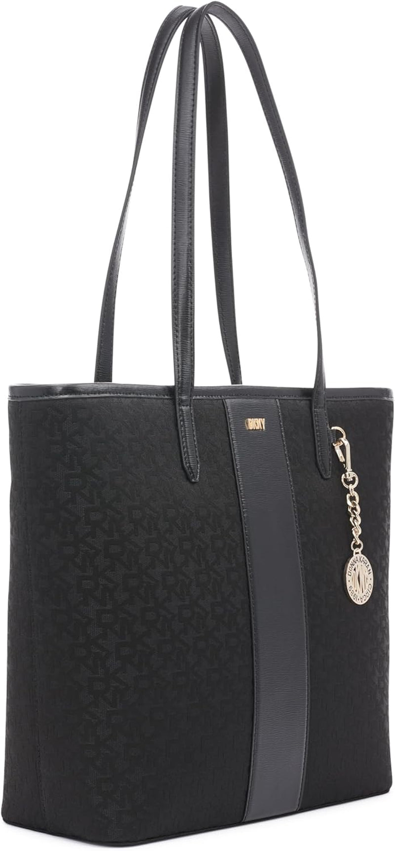 DKNY Dam R31AFR73-XLB-1 Tote, Svart Logotyp / Svarta Damväskor Naty Shop
