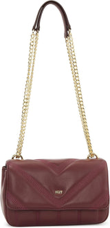 DKNY Flap Axelväska Väskor Dam Naty Shop Distressed Wine