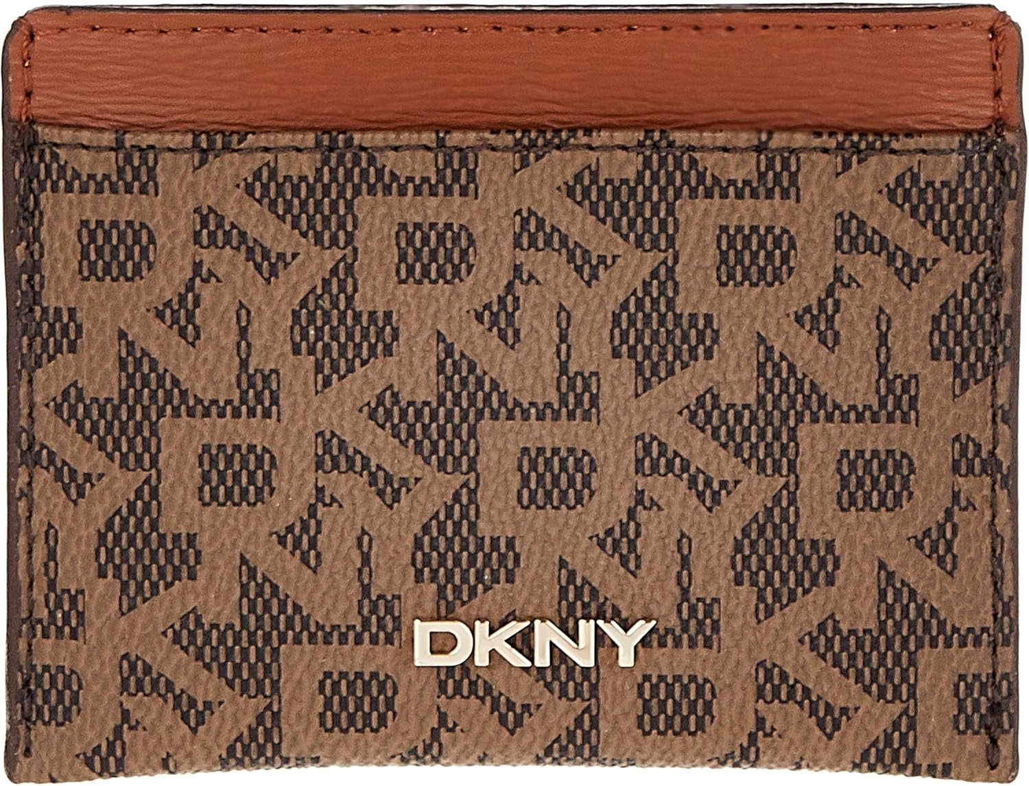 DKNY Dam Bryant L Resetillbehör Kuvert Korthållare Plånbok Dam Naty Shop Mocka/Caramel One Size Passar alla