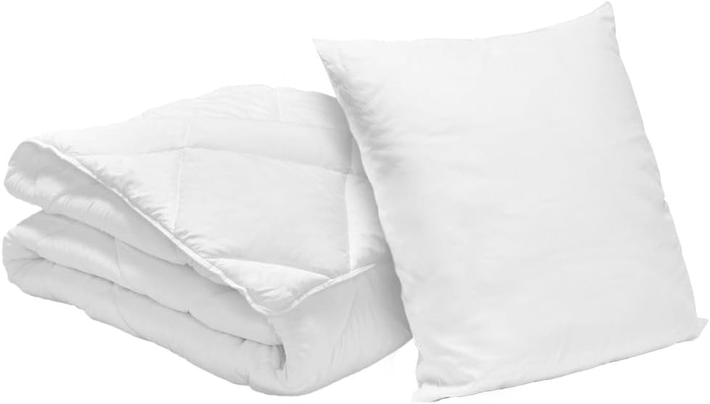 Bleu Calin Pack täcke 1 person 140X200 Cm + 1 kudde 60X60 Cm, 95° tvättbara Täcken och täcken Naty Shop 140 X 200 Cm 1 kudde