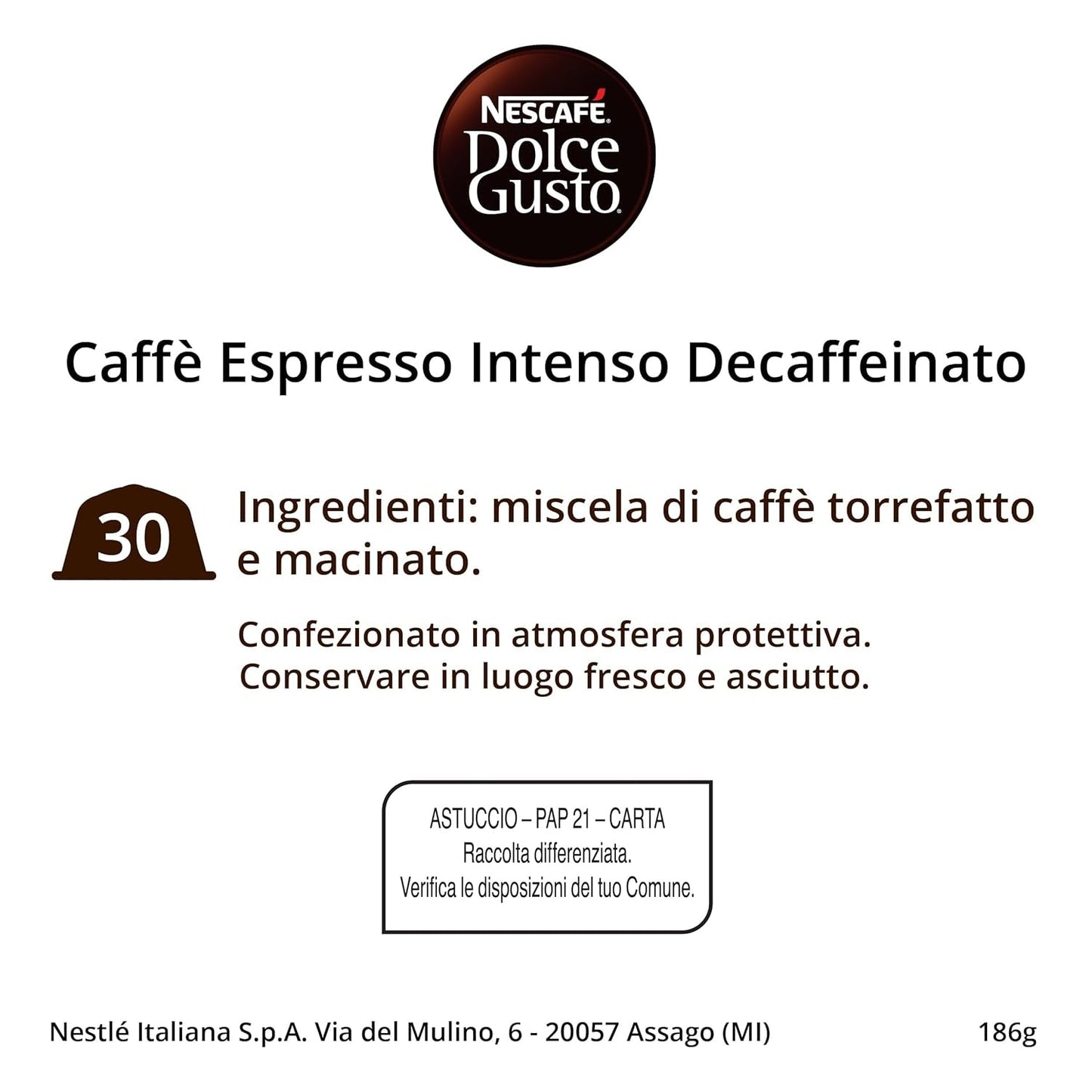 Nescafé Dolce Gusto Café Dolce Gusto Espresso Intenso Desc. | Nestle Pack 3 Kisten Mit 18 Kapseln,Die Jewells 16 Einheit(3er Pack)