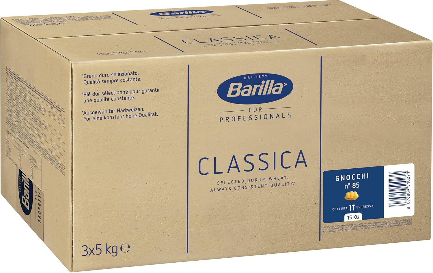 Barilla Pasta Gnocchi nr. 85 - 1 paket (1x5kg)