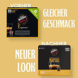 Caffè Vergnano 1882 - Èspressokompostierbare Kaffeekapseln, Kompatible Mit Nespresso, Neapel - Packung Enthält 100 Kapseln